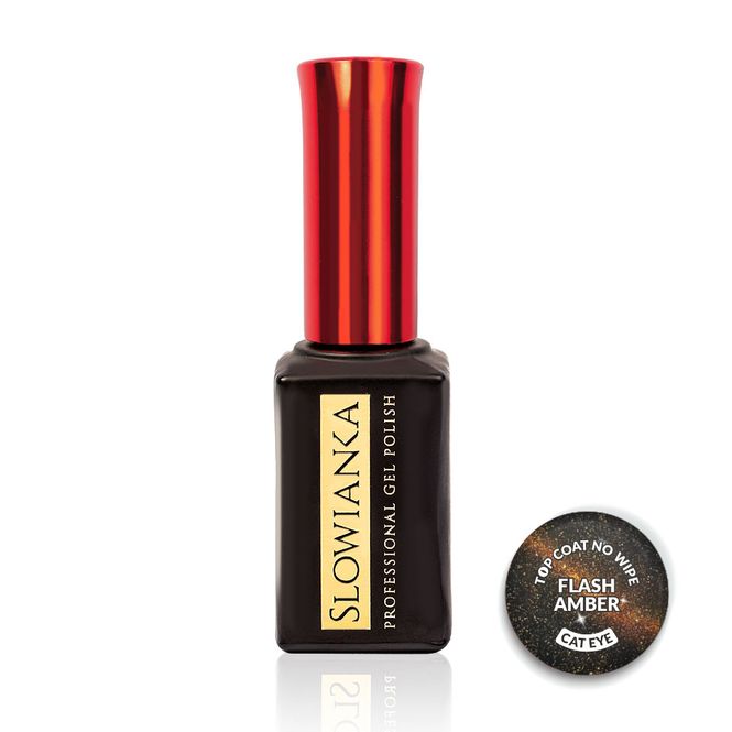 Hovedbilde Top Coat No Wipe Flash Cat Eye Amber 10g