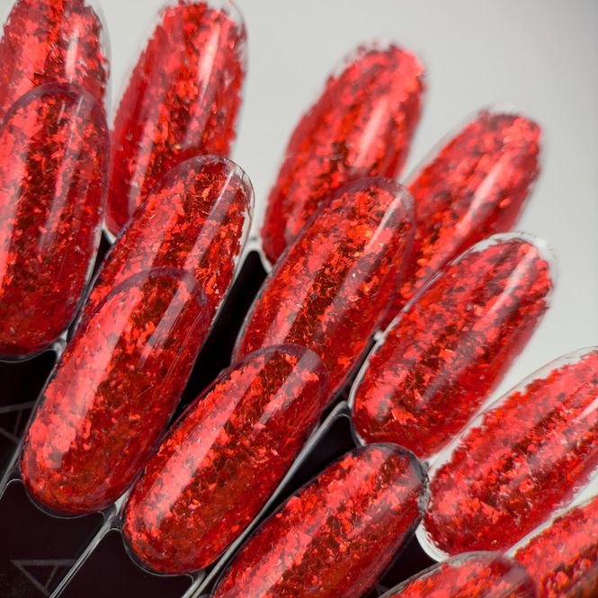 Hovedbilde Red Flakes 0,5g (Dekorativ pollen)